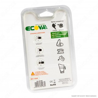 Ecova Adattatore Permanente da Shuko a Italiana 10A 2P+T Colore