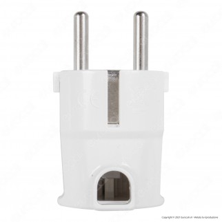 Ecova Spina Singola Shuko 16A 2P+T Standard Tedesco con Uscita