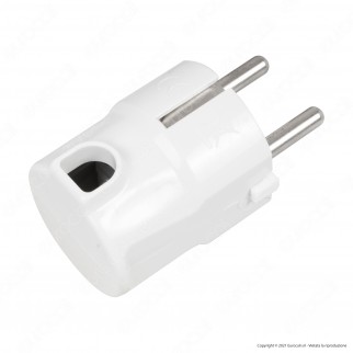 Ecova Spina Singola Shuko 16A 2P+T Standard Tedesco con Uscita