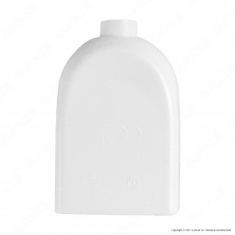 Ecova Presa Singola 10/16A 2P+T con Uscita Cavo Dritta Colore Bianco