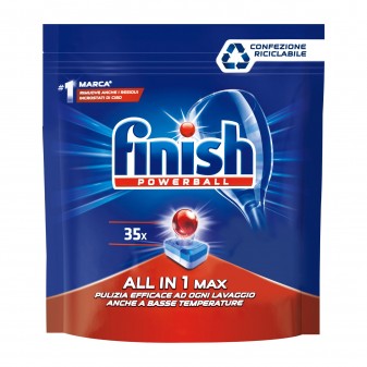 Finish Powerball Tutto in 1 Max Regular per Lavastoviglie - 210