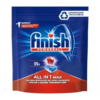 Finish Powerball Tutto in 1 Max Regular per Lavastoviglie - 210