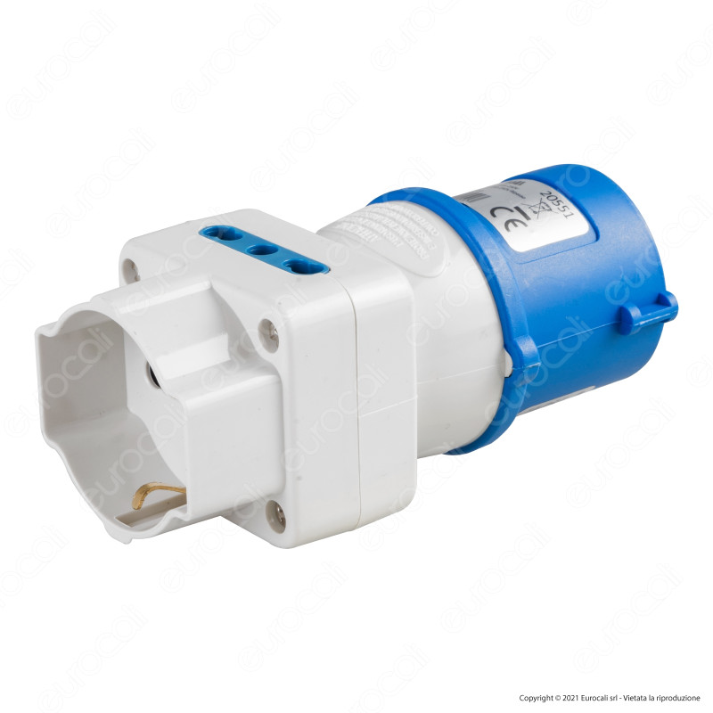 Ecova Multipresa Spina CEE industriale 16A 2P+T Presa Centrale