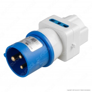 Ecova Multipresa Spina CEE industriale 16A 2P+T Presa Centrale