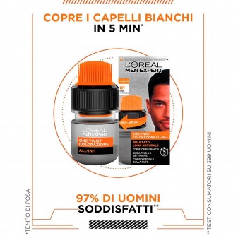 L'Oréal Men Expert One Twist Colorazione All-in-One Tinta per Uomo