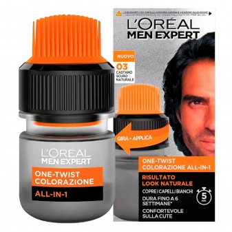 L'Oréal Men Expert One Twist Colorazione All-in-One Tinta per Uomo