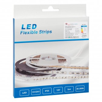 FAI Striscia LED RGB+W Multicolore 96W 60 LED/metro 24V Bobina 5