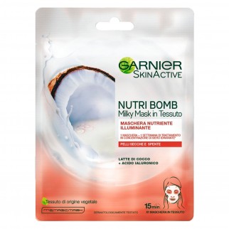 Garnier Skinactive Maschera in Tessuto Nutri Bomb Latte di Cocco -
