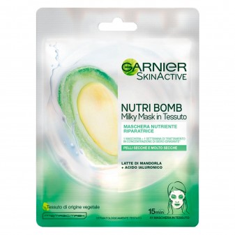 Garnier Skinactive Maschera in Tessuto Nutri Bomb Latte di Mandorla -