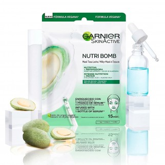 Garnier Skinactive Maschera in Tessuto Nutri Bomb Latte di Mandorla -