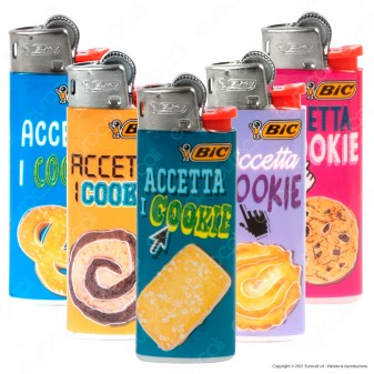 Bic Mini J25 Piccolo Fantasia Cookie - Serie da 5 Accendini