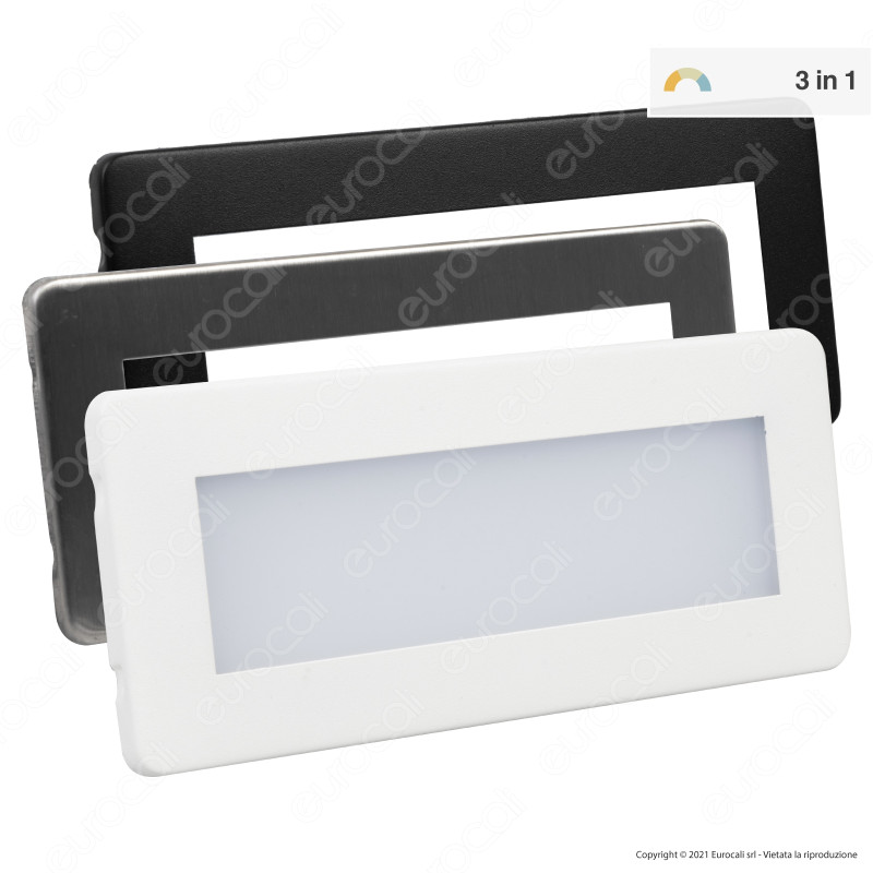 FAI Segnapasso LED da Incasso Scatola 506 5W Impermeabilità IP65