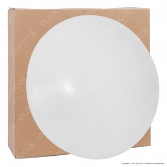 FAI Plafoniera LED 18W Forma Circolare con Copertura Opaca con
