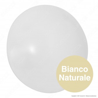 FAI Plafoniera LED 18W Forma Circolare con Copertura Opaca con