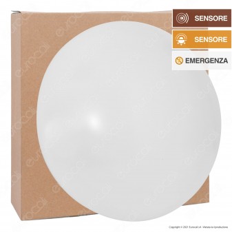 FAI Plafoniera LED 18W Forma Circolare con Copertura Opaca con