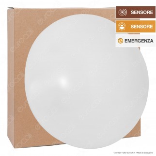 FAI Plafoniera LED 18W Forma Circolare con Copertura Opaca con
