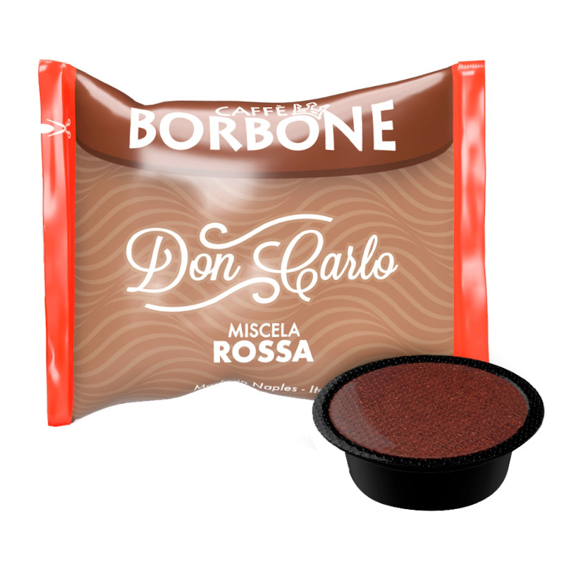 50 Capsule Caffè Borbone Don Carlo Miscela Rossa - Cialde Compatibili