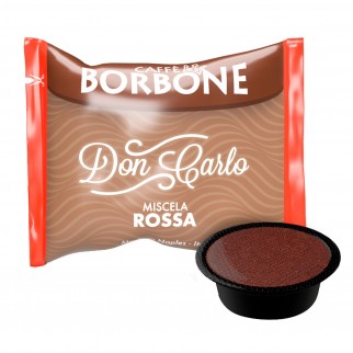 50 Capsule Caffè Borbone Don Carlo Miscela Rossa - Cialde Compatibili