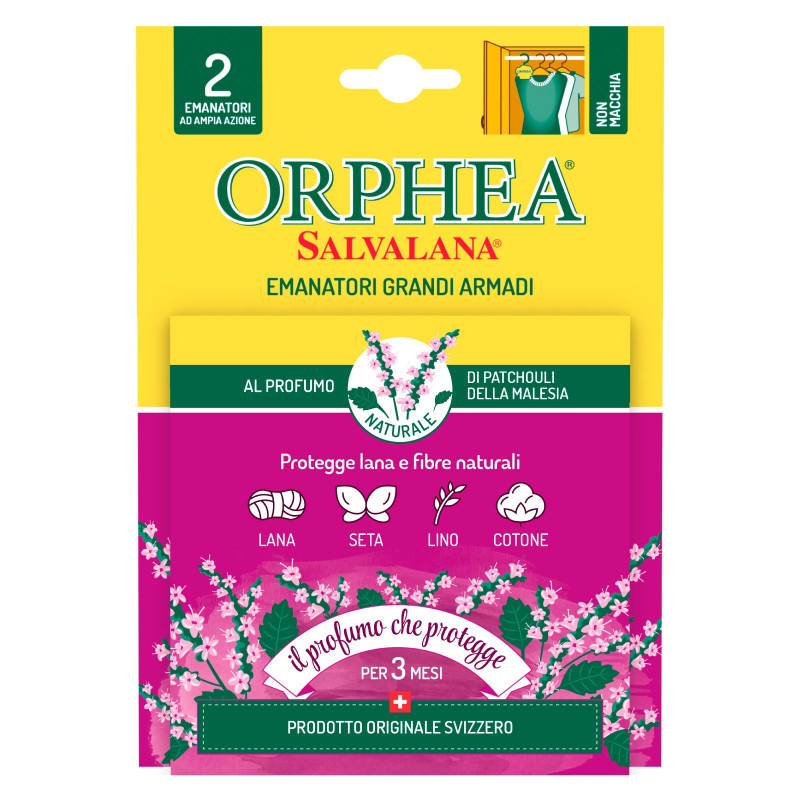 Orphea Salvalana Emanatori Grandi Armadi Protegge Lana e Fibre