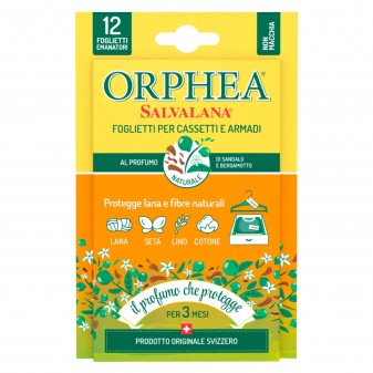 Orphea Salvalana Foglietti Cassetti e Armadi Protegge Lana e Fibre