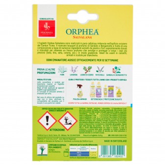 Orphea Salvalana Foglietti Cassetti e Armadi Protegge Lana e Fibre