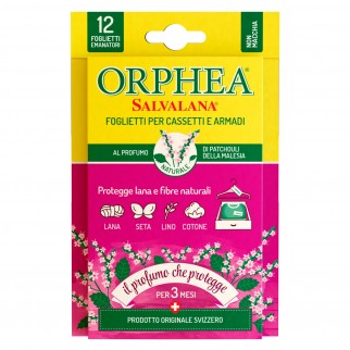 Orphea Salvalana Foglietti Cassetti e Armadi Protegge Lana Fibre