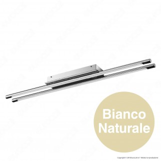 V-Tac VT-7037 Lampada Doppia da Soffitto Wall Light Cromata 36W - SKU