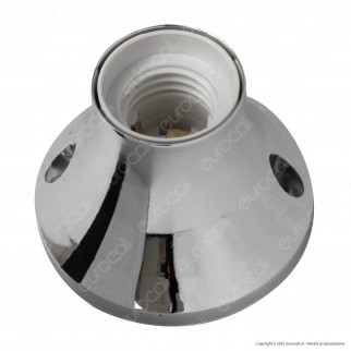 FAI Portalampada E27 in Termoplastica Colore Cromato mod. 0080/CR