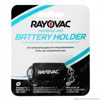 Rayovac Porta Pile Per Batterie per Apparecchi Acustici e Cocleari