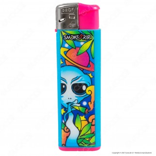 SmokeTrip Color Accendini Elettronici Fantasia Alien - Box da 50