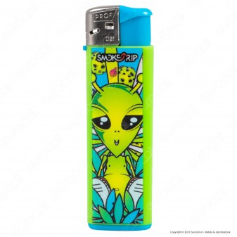 SmokeTrip Color Accendini Elettronici Fantasia Alien - 5 Accendini