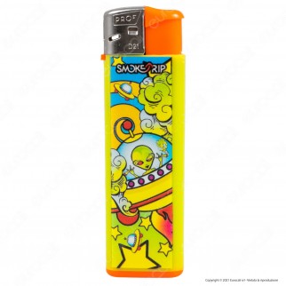 SmokeTrip Color Accendini Elettronici Fantasia Alien - 5 Accendini
