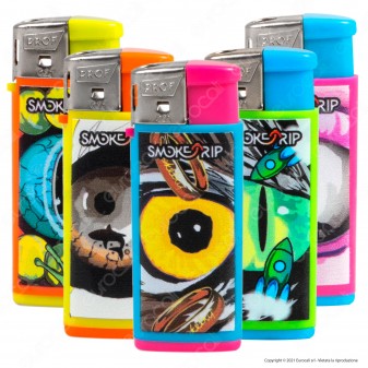 SmokeTrip Color Mini Accendini Elettronici Ricaricabili Fantasia Eyes