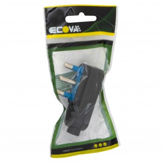 Ecova Spina Singola Angolare 16A 2P+T Salvaspazio Con Uscita Cavo A