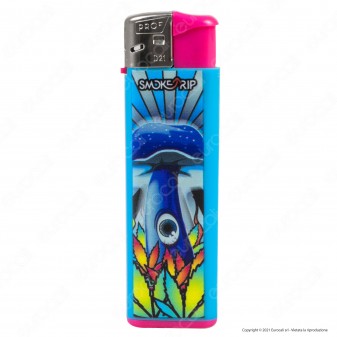 SmokeTrip Color Accendini Elettronici Fantasia Mushroom - 5 Accendini