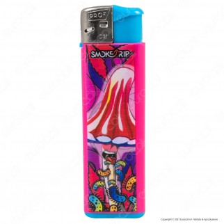 SmokeTrip Color Accendini Elettronici Fantasia Mushroom - 5 Accendini