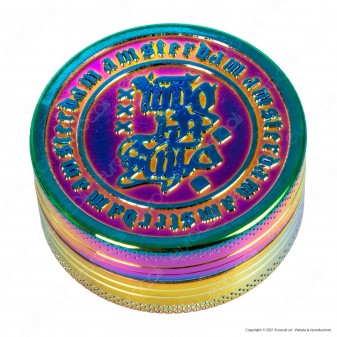 Grinder Tritatabacco 2 Parti in Metallo Colorazione Rainbow - Grace