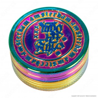 Grinder Tritatabacco 2 Parti in Metallo Colorazione Rainbow - Grace