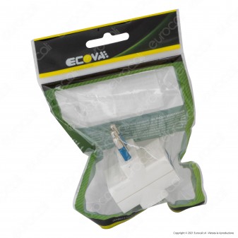 Ecova Adattatore Triplo con Spina 16A 2P+T e 3 Prese 10/16A 2P+T