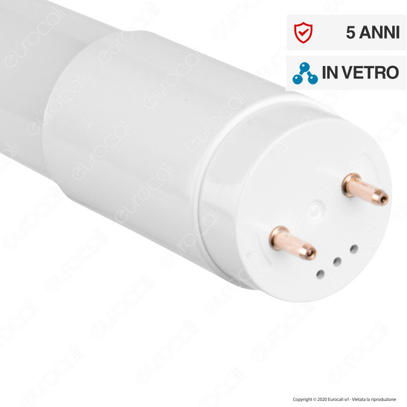 Bot Lighting Shot Tubo LED SMD T8 G13 24W Lampadina 150cm in Vetro -