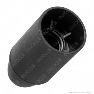 Ecova Portalampada Liscio per Lampadine E14 Colore Bianco o Nero -