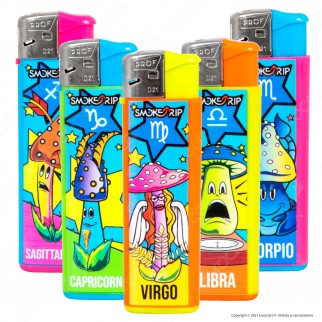 SmokeTrip Color Accendini Elettronici Fantasia Zodiaco 2 - 5 Accendini